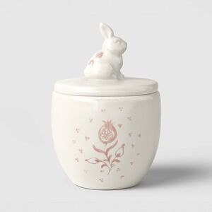 Stoneware Aralia Sugar Jar Pink – Threshold Easter 2026
